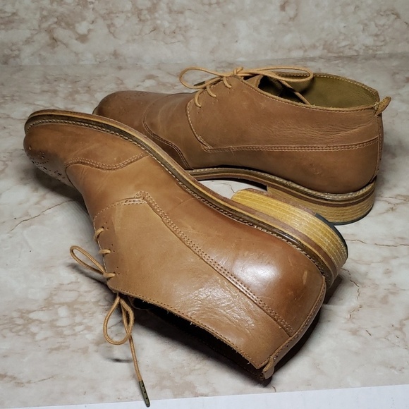 J. SHOES tan lace up mens Oxfords shoes size 8 main image 7